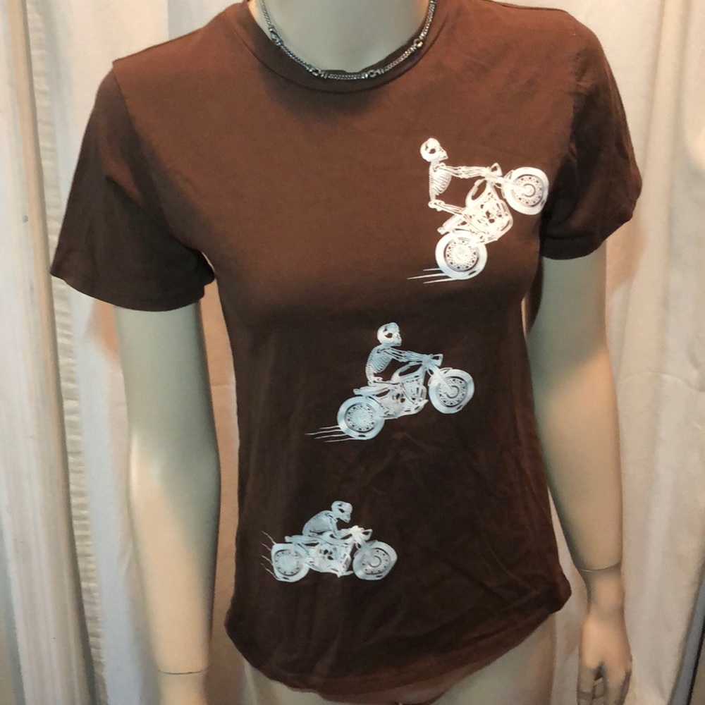 S/S Skeleton Biker T-Shirt